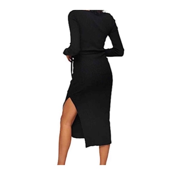 Top Shop Ribbed Midi Dress - Picture 3 of 9